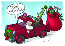 Tow-Ho-Ho Automotive Holiday Cards