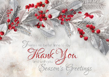 Sterling Thanks Holiday Cards