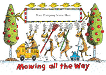 Landscaping Reindeer Holiday Cards