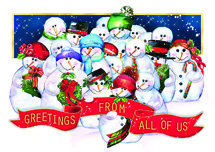 Frosty Crew Holiday Cards