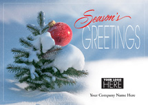 Mighty Green Tree Holiday Logo Cards