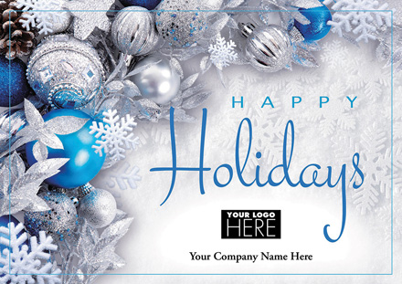 Blue Radiance Holiday Logo Cards