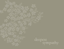 Floral Spray Sympathy Cards